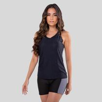 Regata Dry Fit Feminina Academia com Furinho Fitness Treino