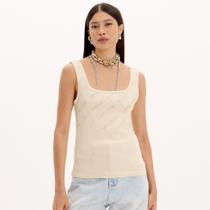 Regata Easy Lança Perfume Shine Ve25 Bege Creme Feminino Regata Easy Lança Perfume Shine Ve25 Bege Creme Feminino