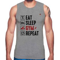 Regata Eat, Sleep, Gym, Repeat - Foca na Moda