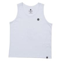 Regata Element Logo Chest SM23 Masculina Branco Regata Element Logo Chest SM23 Masculina Branco