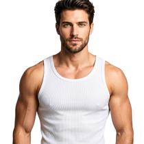 Regata Estilo Americano Masculina Ribana Canelada Premium Slim Fit Academia Casual Básica Regata Estilo Americano Masculina Ribana Canelada Premium Slim Fit Academia Casual Básica