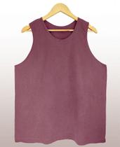 Regata Estonada Vinho - 100% Algodão, Confortável e Moderno Regata Estonada Vinho - 100% Algodão, Confortável e Moderno