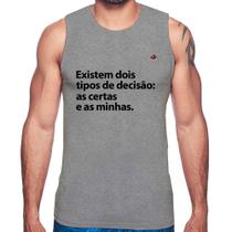 Regata Existem dois tipos de decisão: as certas e as minhas - Foca na Moda