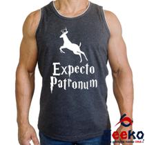 Regata Expectro Patronum 100% Algodão Harry Potter Hogwarts Camiseta Regata Geeko 01