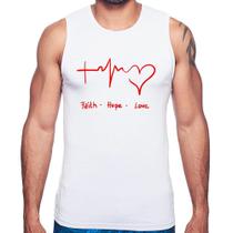 Regata Fé, Esperança, Amor - Foca na Moda Regata Fé, Esperança, Amor - Foca na Moda