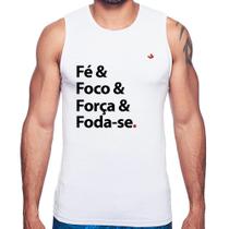 Regata Fé & Foco & Força & Foda-se - Foca na Moda