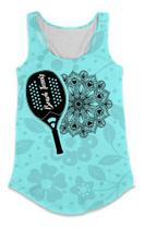 Regata Fem Mandala Beach Tennis Azul Regata Fem Mandala Beach Tennis Azul