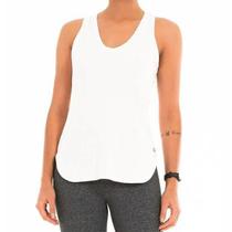 Regata Feminina Alto Giro Skin Fit Alongada Branco - 101601 Regata Feminina Alto Giro Skin Fit Alongada Branco - 101601