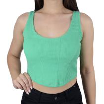 Regata Feminina Babicat Cropped Corpete Verde - B2807