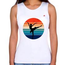 Regata Feminina Ballet Vintage Sunset - Foca na Moda Regata Feminina Ballet Vintage Sunset - Foca na Moda