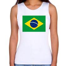 Regata Feminina Bandeira Brasil - Foca na Moda