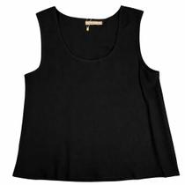 Regata Feminina Básica Gola U, Modelagem Solta