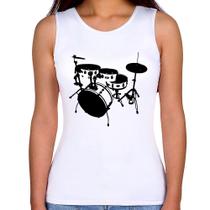 Regata Feminina Bateria Música Baterista - Foca na Moda