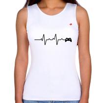 Regata Feminina Batimentos Cardíacos Gamer - Foca na Moda Regata Feminina Batimentos Cardíacos Gamer - Foca na Moda