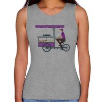 Regata Feminina Bike Food - Foca na Moda