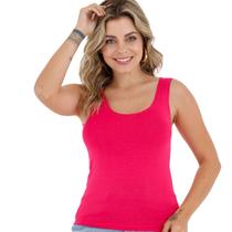 Regata Feminina Blusa Viscose Lisa Básica Primavera Verão Slim 3020.C1