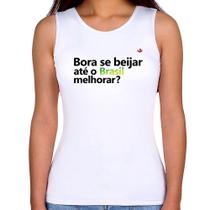 Regata Feminina Bora se beijar até o Brasil melhorar - Foca na Moda Regata Feminina Bora se beijar até o Brasil melhorar - Foca na Moda