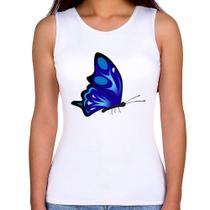 Regata Feminina Borboleta Azul - Foca na Moda