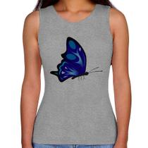 Regata Feminina Borboleta Azul - Foca na Moda