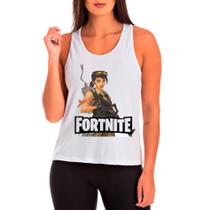 Regata Feminina Branca Fortnite 12