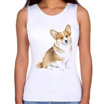 Regata Feminina Cachorro Welsh Corgi Pembroke - Foca na Moda Regata Feminina Cachorro Welsh Corgi Pembroke - Foca na Moda
