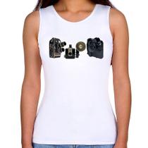 Regata Feminina Câmeras Vintage - Foca na Moda