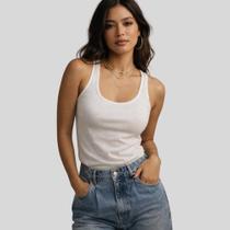 Regata Feminina Canelada Blusinha Basica Lisa Moda e Conforto