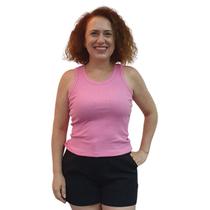 Regata Feminina Canelada Costa Nadador Estilosa Trabalho