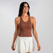 Regata Feminina Canelada Fitness Treino Café Alma Genius