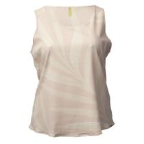 Regata Feminina Cativa Plus Size Estampada Bege Claro Regata Feminina Cativa Plus Size Estampada Bege Claro