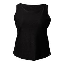 Regata Feminina Cativa Plus Size Shine Preto