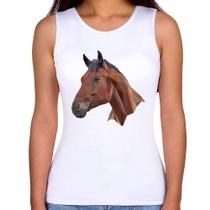 Regata Feminina Cavalo Arte Mosaico - Foca na Moda