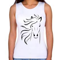 Regata Feminina Cavalo Traços - Foca na Moda