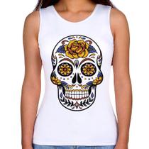 Regata Feminina Caveira Mexicana - Foca na Moda