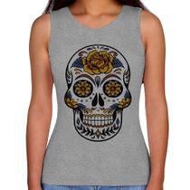 Regata Feminina Caveira Mexicana - Foca na Moda