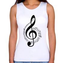 Regata Feminina Clave de Sol - Foca na Moda