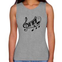 Regata Feminina Clave De Sol Teclas - Foca na Moda