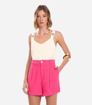 Regata Feminina Com Detalhes Endless Bege Regata Feminina Com Detalhes Endless Bege
