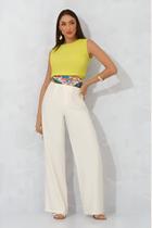 Regata Feminina Copped Viscose Rajada