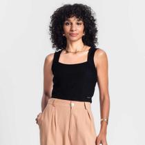 Regata Feminina Cropped Creponada Ribana