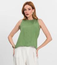 Regata Feminina Curta Decote Redondo Endless Verde