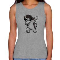 Regata Feminina Cute Dabbing Havanese Dog - Foca na Moda