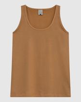 Regata Feminina Decote Redondo Em Malha Viscose Stretch Regata Feminina Decote Redondo Em Malha Viscose Stretch