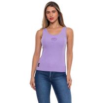 Regata Feminina Ecko Unltd Canelada Justa Lilás Básic