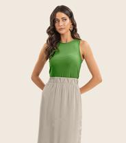 Regata Feminina em Poly Gorgurinho Endless Verde Regata Feminina em Poly Gorgurinho Endless Verde