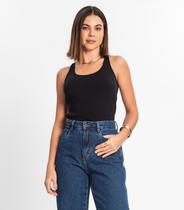 Regata Feminina Em Ribana Rovitex Preto