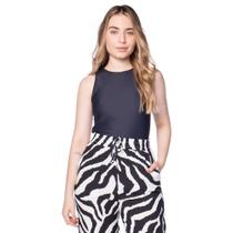 Regata Feminina Endless Poly Gorgurinho Friso Preto