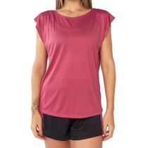 Regata feminina esportiva delfit crepe decote em V nas costas DR640622