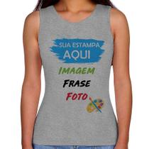 Regata Feminina Estampa Personalizada (Imagem, frase ou foto) - Foca na Moda Regata Feminina Estampa Personalizada (Imagem, frase ou foto) - Foca na Moda