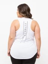 Regata Feminina Estampada Plus Size Dry Fit